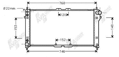 27002074 VAN Wezel radiador refrigeración del motor