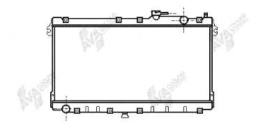 27002087 VAN Wezel radiador refrigeración del motor