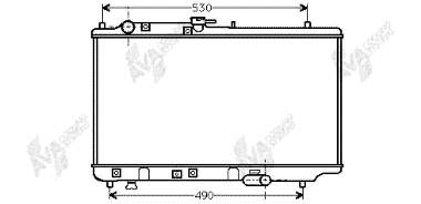 Radiador refrigeración del motor 27002088 VAN Wezel