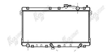 Radiador refrigeración del motor 27002094 VAN Wezel