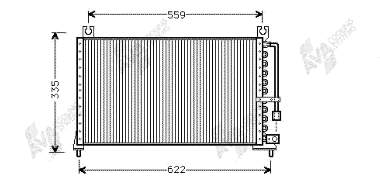 Condensador aire acondicionado 27005104 VAN Wezel