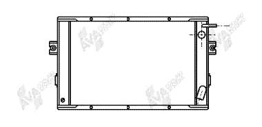 Radiador refrigeración del motor 28002023 VAN Wezel