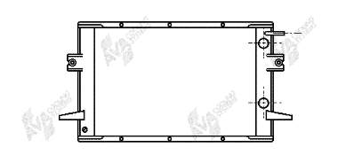 Radiador refrigeración del motor 28002026 VAN Wezel