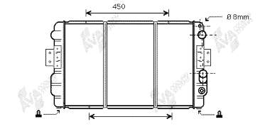 28002035 VAN Wezel radiador refrigeración del motor