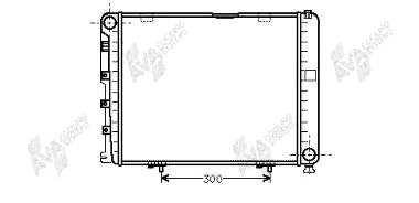 Radiador refrigeración del motor 30002035 VAN Wezel