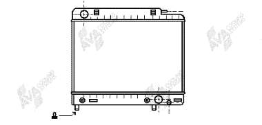 30002041 VAN Wezel radiador refrigeración del motor