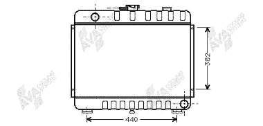 30002045 VAN Wezel radiador refrigeración del motor