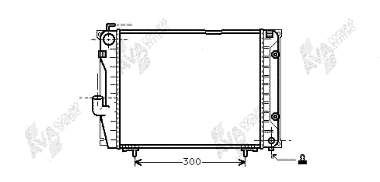 30002069 VAN Wezel radiador refrigeración del motor