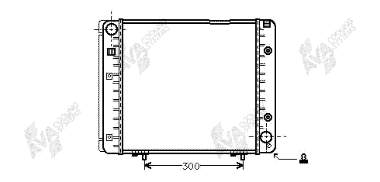 30002080 VAN Wezel radiador refrigeración del motor