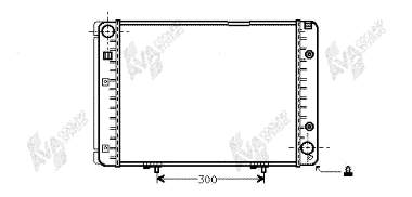 Radiador refrigeración del motor 30002082 VAN Wezel