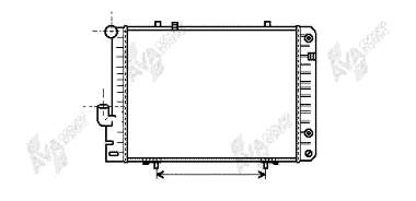 Radiador refrigeración del motor 30002096 VAN Wezel