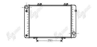 Radiador refrigeración del motor 30002099 VAN Wezel