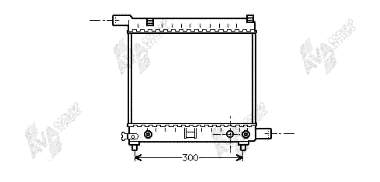 Radiador refrigeración del motor 58971 NRF