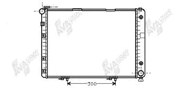 Radiador refrigeración del motor 30002154 VAN Wezel