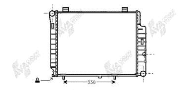 30002155 VAN Wezel radiador refrigeración del motor