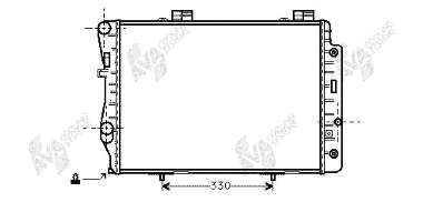 30002173 VAN Wezel radiador refrigeración del motor