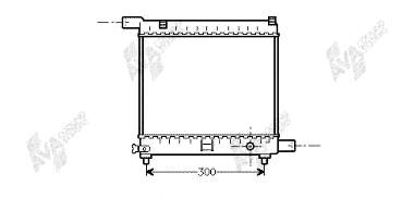 Radiador refrigeración del motor 30002179 VAN Wezel