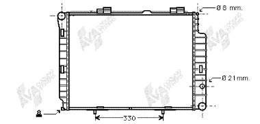 Radiador refrigeración del motor 30002191 VAN Wezel