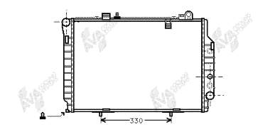 30002203 VAN Wezel radiador refrigeración del motor