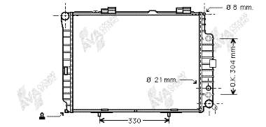 30002208 VAN Wezel radiador refrigeración del motor