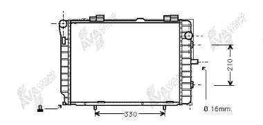 30002229 VAN Wezel radiador refrigeración del motor