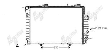 30002230 VAN Wezel radiador refrigeración del motor