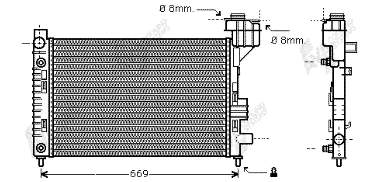 30002248 VAN Wezel radiador refrigeración del motor