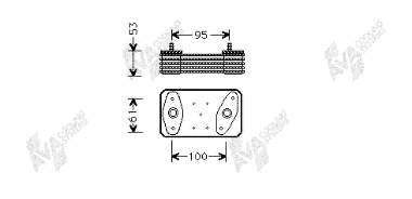 Radiador de aceite 460490 Diesel Technic