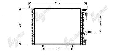 Condensador aire acondicionado 30005195 VAN Wezel