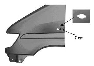 Guardabarros delantero izquierdo 3075657 VAN Wezel