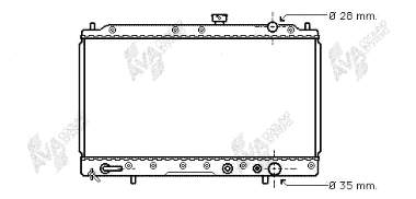 32002030 VAN Wezel radiador refrigeración del motor