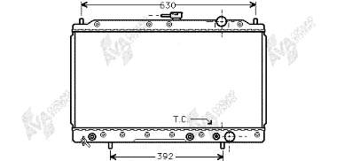 32002044 VAN Wezel radiador refrigeración del motor