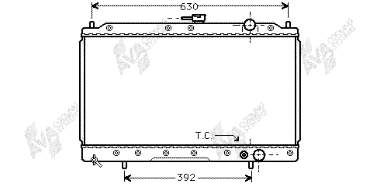 32002045 VAN Wezel radiador refrigeración del motor