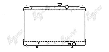 32002064 VAN Wezel radiador refrigeración del motor