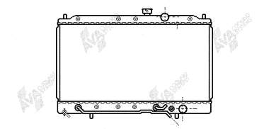 Radiador refrigeración del motor MB660565 Mitsubishi