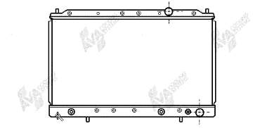 Radiador refrigeración del motor 32002083 VAN Wezel