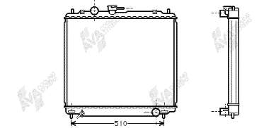 32002109 VAN Wezel radiador refrigeración del motor