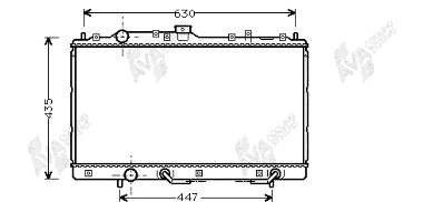 32002114 VAN Wezel radiador refrigeración del motor