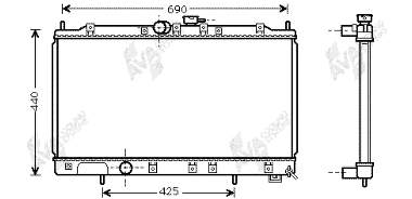 32002122 VAN Wezel radiador refrigeración del motor