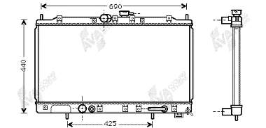 32002123 VAN Wezel radiador refrigeración del motor