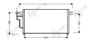 Condensador aire acondicionado 32005105 VAN Wezel