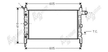 Radiador refrigeración del motor 37002026 VAN Wezel