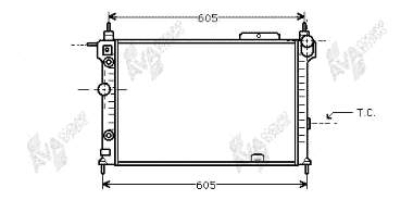 Radiador refrigeración del motor 37002029 VAN Wezel