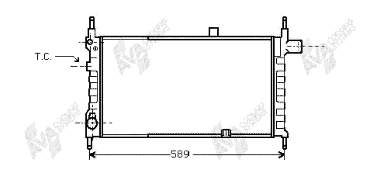 37002063 VAN Wezel radiador refrigeración del motor