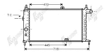 37002066 VAN Wezel radiador refrigeración del motor