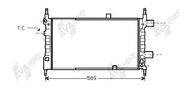 Radiador refrigeración del motor 37002068 VAN Wezel