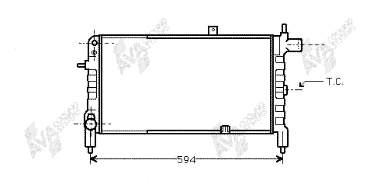 37002074 VAN Wezel radiador refrigeración del motor