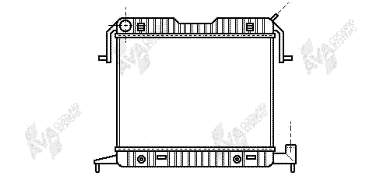 Radiador refrigeración del motor 37002086 VAN Wezel