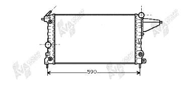 37002117 VAN Wezel radiador refrigeración del motor