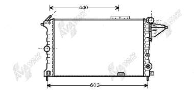 37002119 VAN Wezel radiador refrigeración del motor